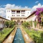 Garten mit Springbrunnen in der Alhambra
